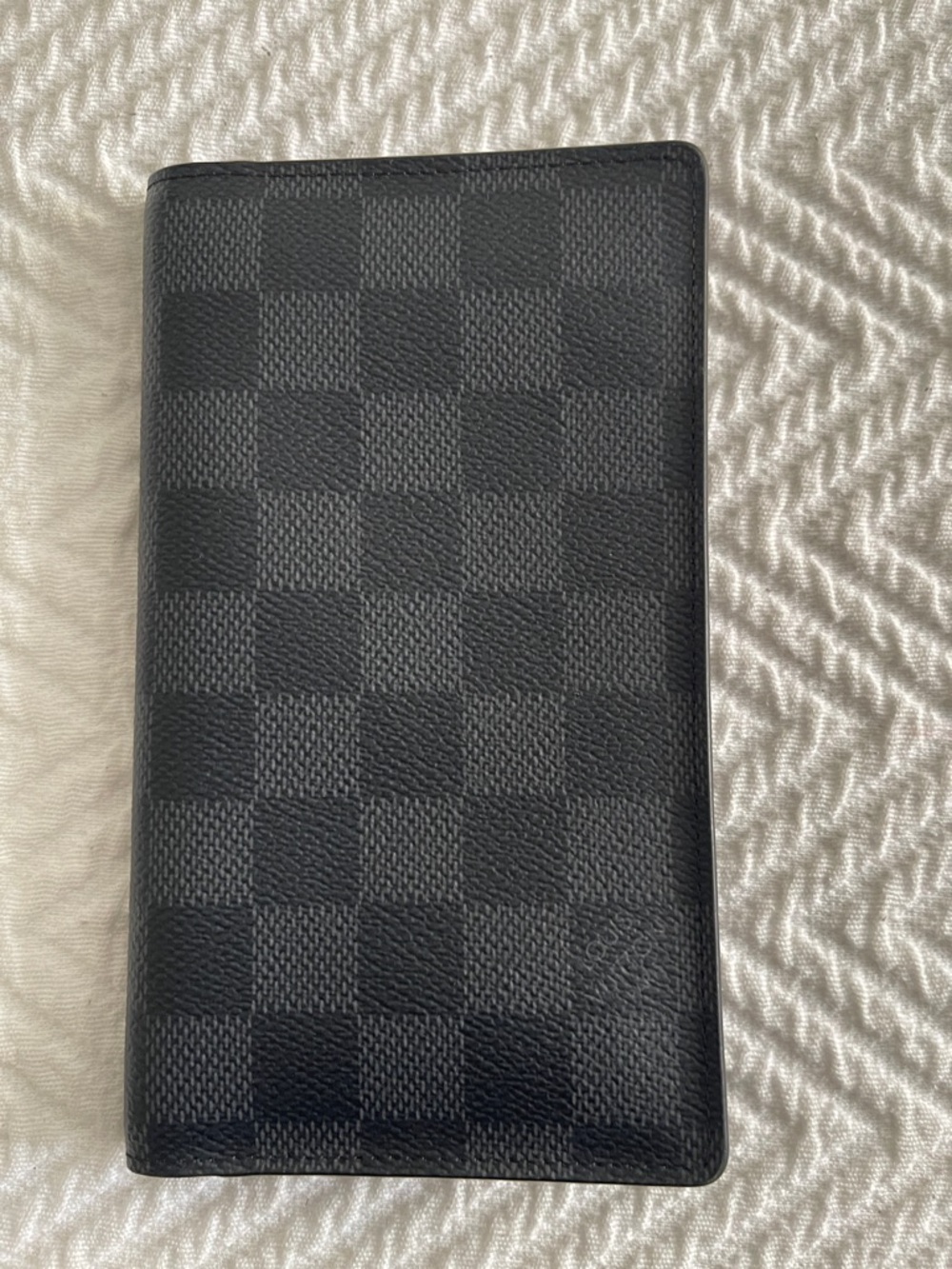 Louis Vuitton Men's Black Damier Graphite Long Wallet